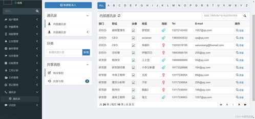 基于ssm springboot mysql bootstrap的oa在线办公自动化管理系统